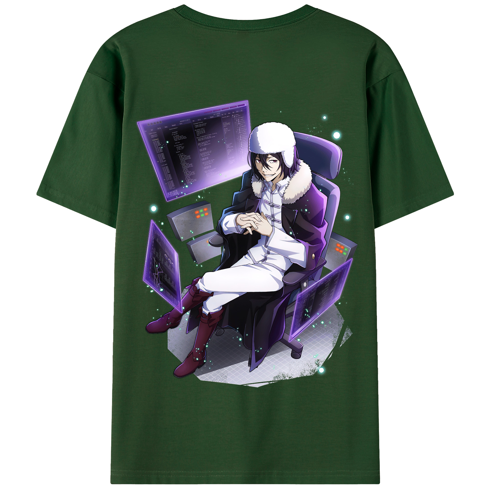 （画像用） 文豪ストレイドッグス Bungo Stray Dogs 綿100％半袖Tシャツ（背面プリント）